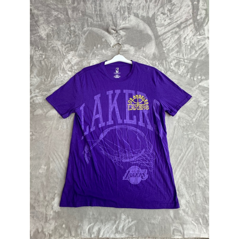 NBA Los Angeles Lakers Purple Graphic T-Shirt Mens Large Basketball Tee‎ 2022
